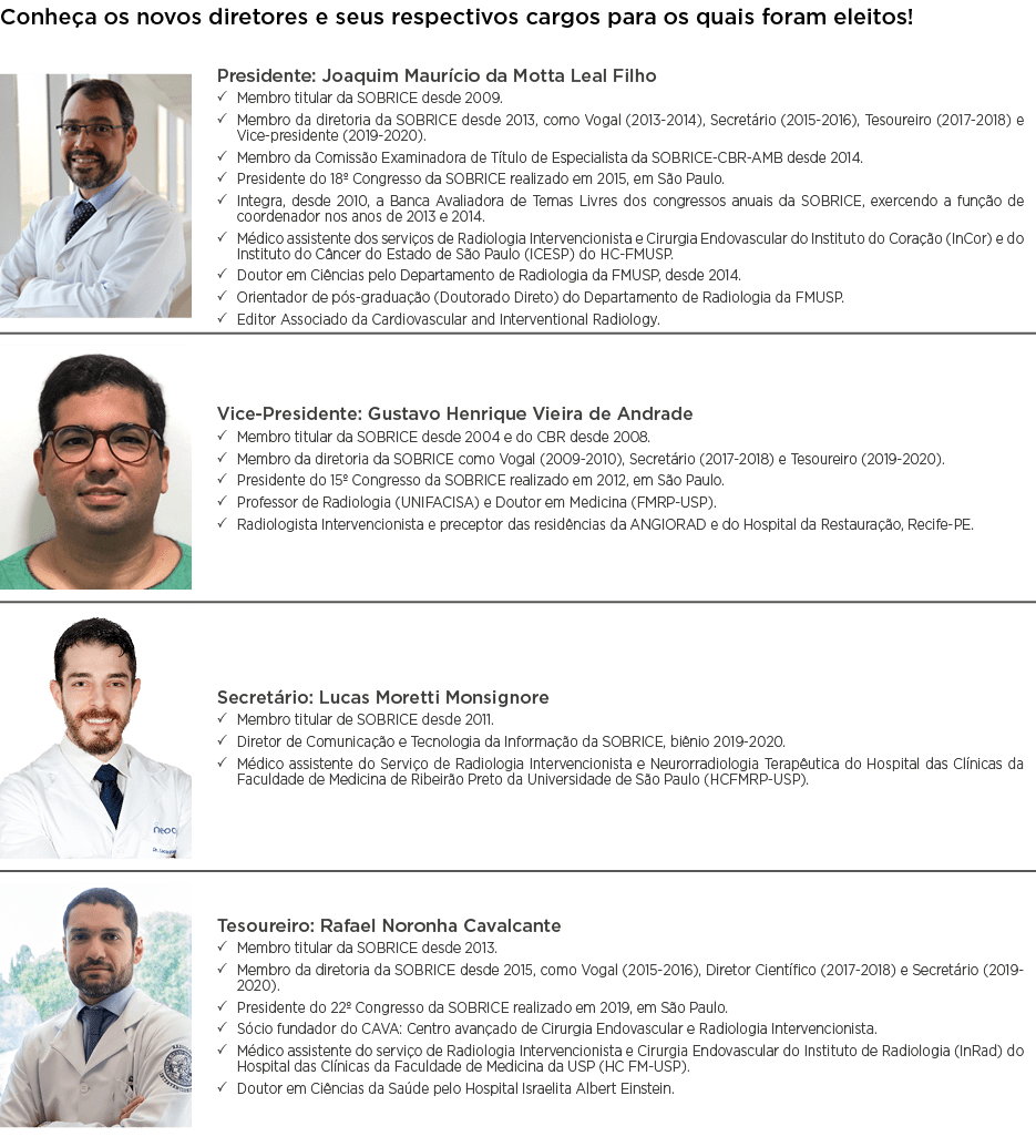 Conheça os novos diretores e seus respectivos cargos para os quais foram eleitos   