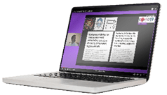 laptop computer mock up with empty blank white screen isolated on white background with clipping path, side view  modern computer technology concept