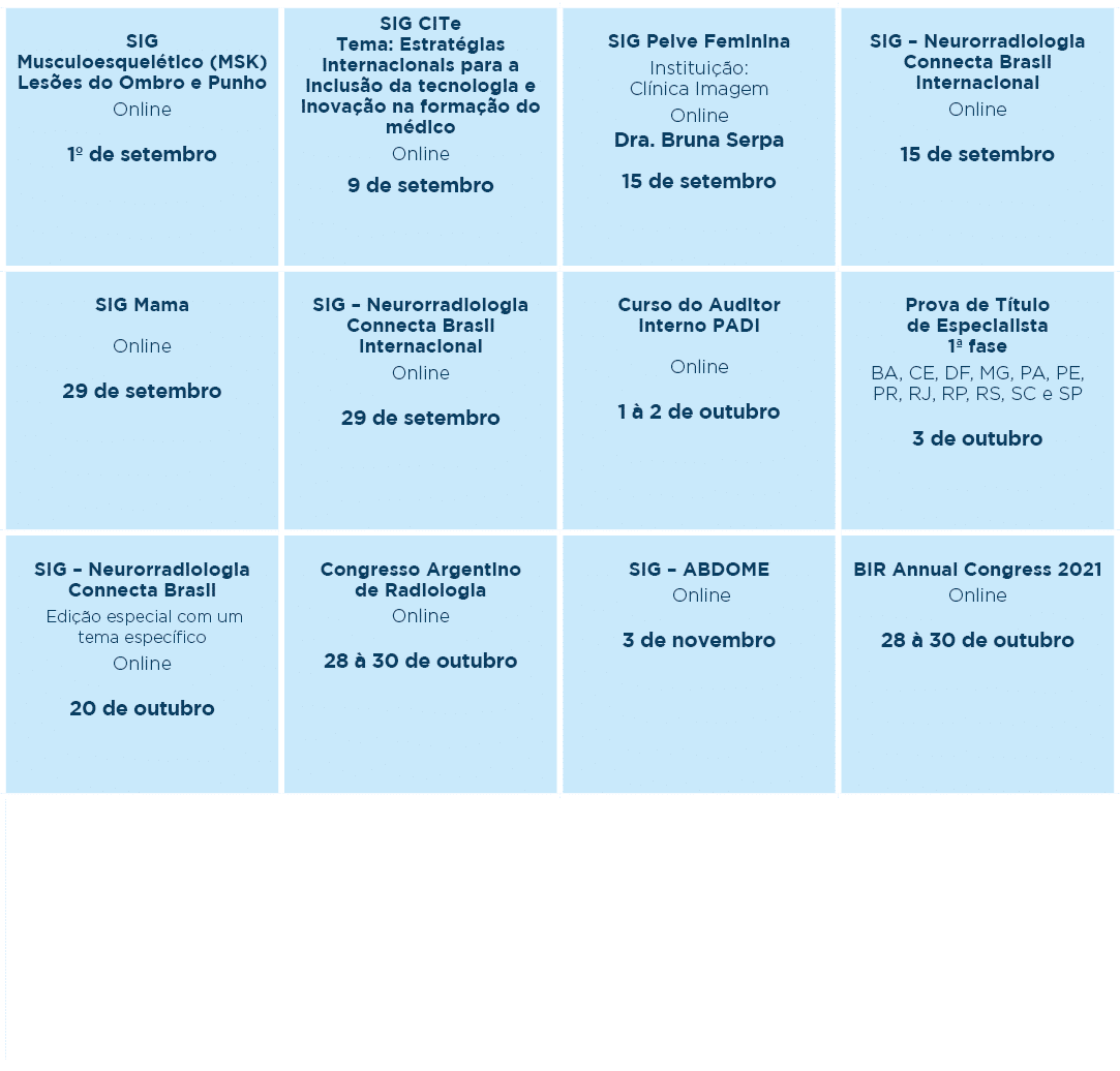 SIG Musculoesquelético (MSK) Lesões do Ombro e Punho Online 1  de setembro ,SIG CITe Tema: Estratégias internacionais   