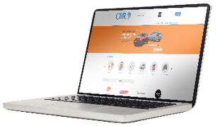 laptop computer mock up with empty blank white screen isolated on white background with clipping path, side view  modern computer technology concept