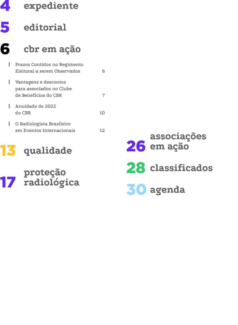 expediente 4 editorial 5 cbr em ação 6   Prazos Contidos no Regimento Eleitoral a serem Observados 6   Vantagens e de   