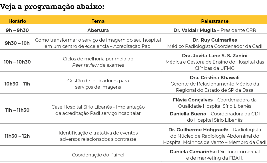 Veja a programação abaixo:   