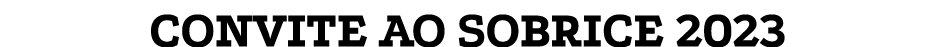 CONVITE AO SOBRICE 2023