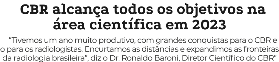 CBR alcan a todos os objetivos na rea cient fica em 2023 “Tivemos um ano muito produtivo, com grandes conquistas par...