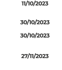 11 10 2023 30 10 2023 30 10 2023 27 11 2023