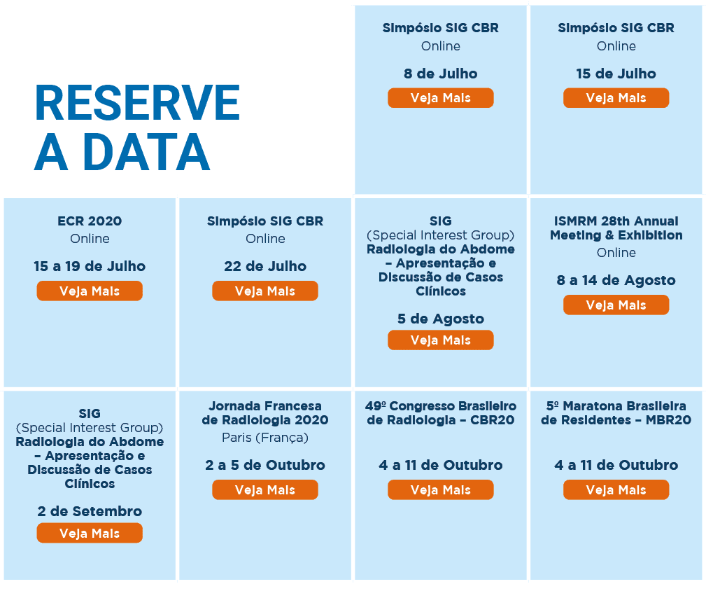 RESERVE A DATA,Simpósio SIG CBR Online 8 de Julho  ,Simpósio SIG CBR Online 15 de Julho  ,ECR 2020 Online 15 a 19 de    