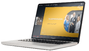 laptop computer mock up with empty blank white screen isolated on white background with clipping path, side view  modern computer technology concept