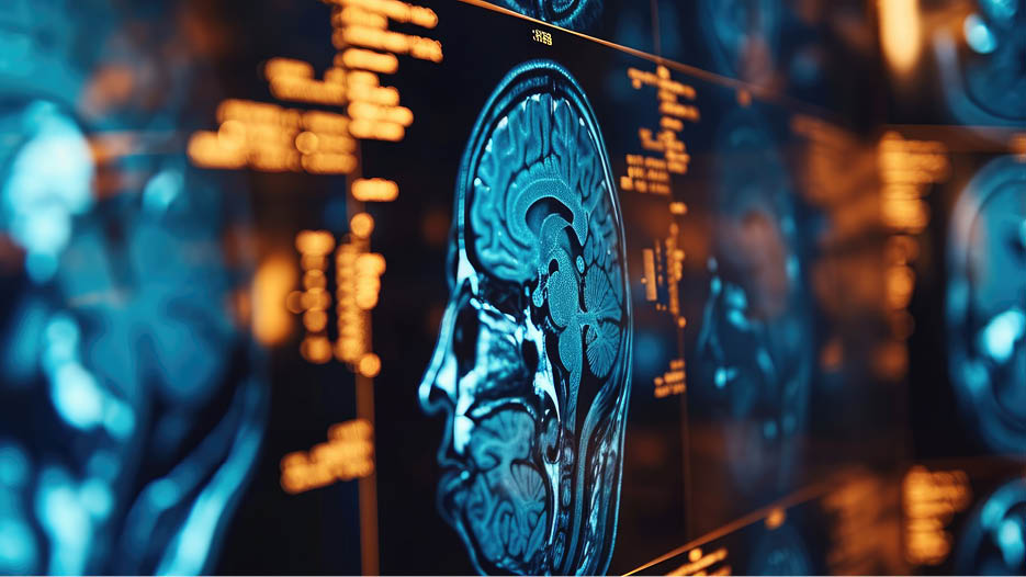 Brain imaging using CT technology.