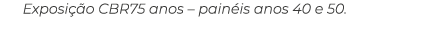 Exposi o CBR75 anos – pain is anos 40 e 50.