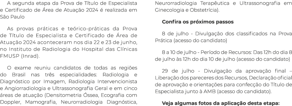 A segunda etapa da Prova de T tulo de Especialista e Certificado de rea de Atua  o 2024   realizada em S o Paulo As ...