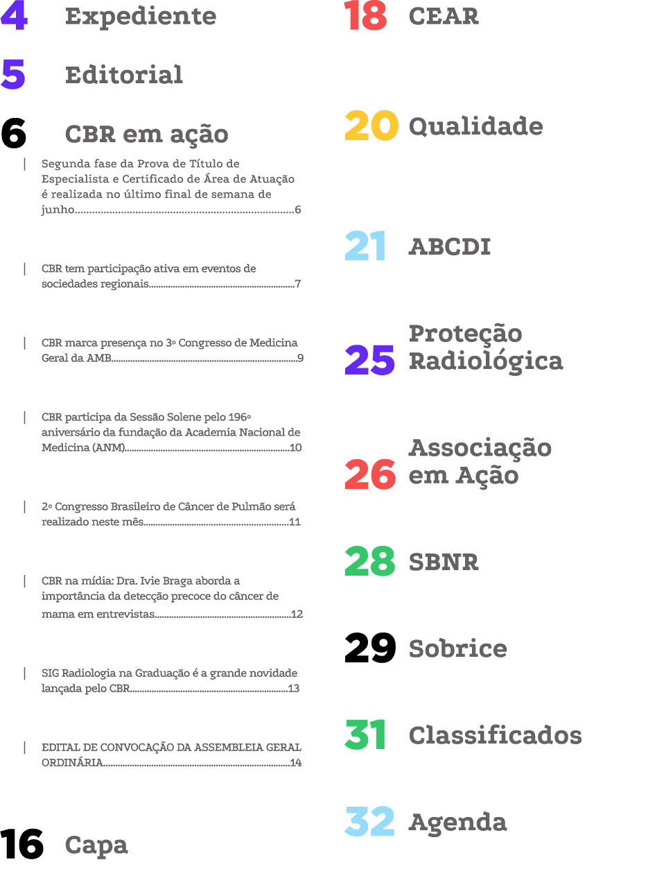 Expediente 4 Editorial 5 CBR em a o 6 | Segunda fase da Prova de T tulo de Especialista e Certificado de  rea de Atu...