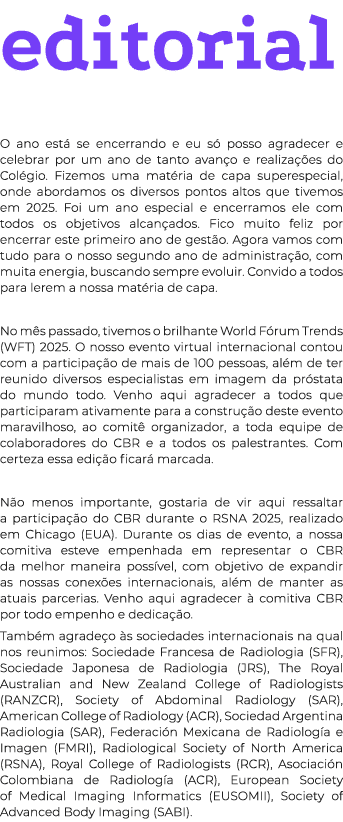 editorial O ano est se encerrando e eu s  posso agradecer e celebrar por um ano de tanto avan o e realiza  es do Col...