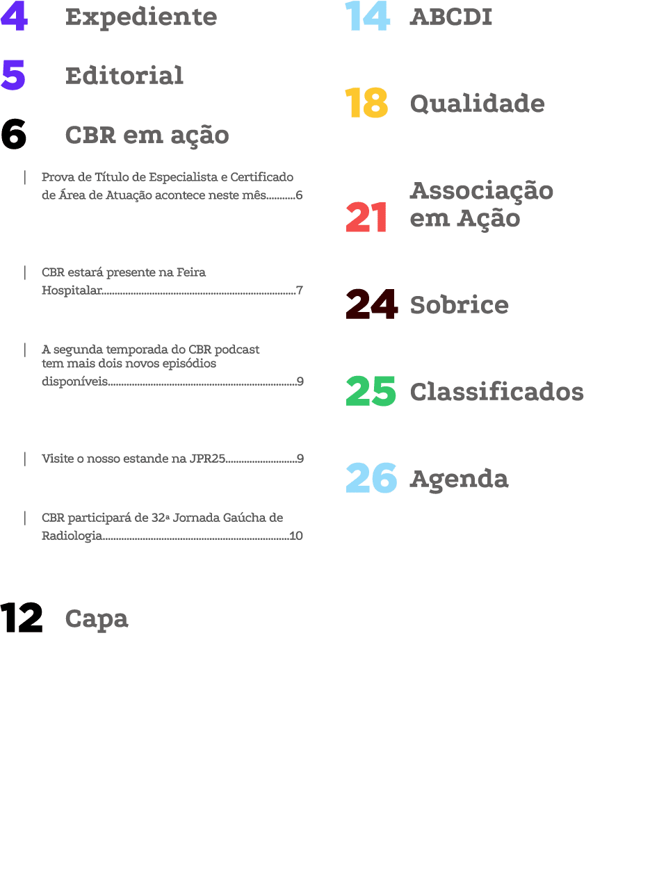 Expediente 4 Editorial 5 CBR em a o 6 | Prova de T tulo de Especialista e Certificado de  rea de Atua  o acontece ne...