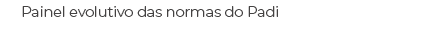 Painel evolutivo das normas do Padi
