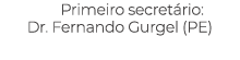 Primeiro secret rio: Dr. Fernando Gurgel (PE) 