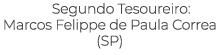 Segundo Tesoureiro: Marcos Felippe de Paula Correa (SP) 