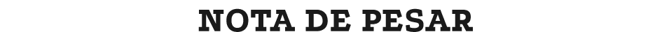 NOTA DE PESAR