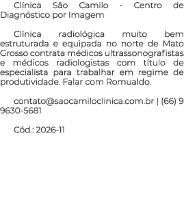 Cl nica S o Camilo Centro de Diagn stico por Imagem Cl nica radiol gica muito bem estruturada e equipada no norte de ...