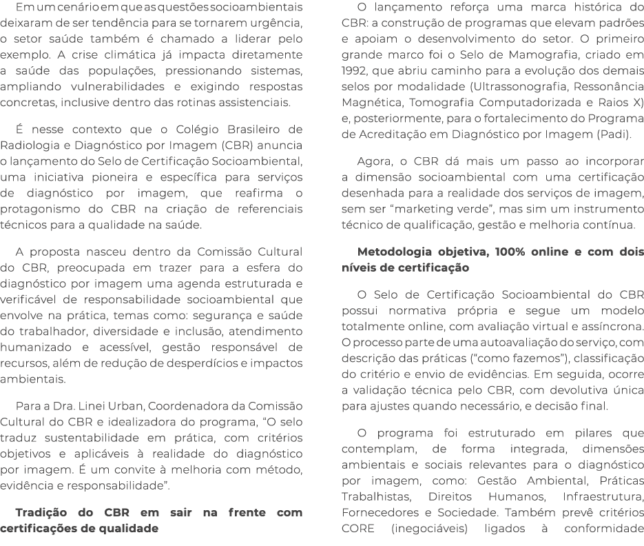Em um cen rio em que as quest es socioambientais deixaram de ser tend ncia para se tornarem urg ncia, o setor sa de t...